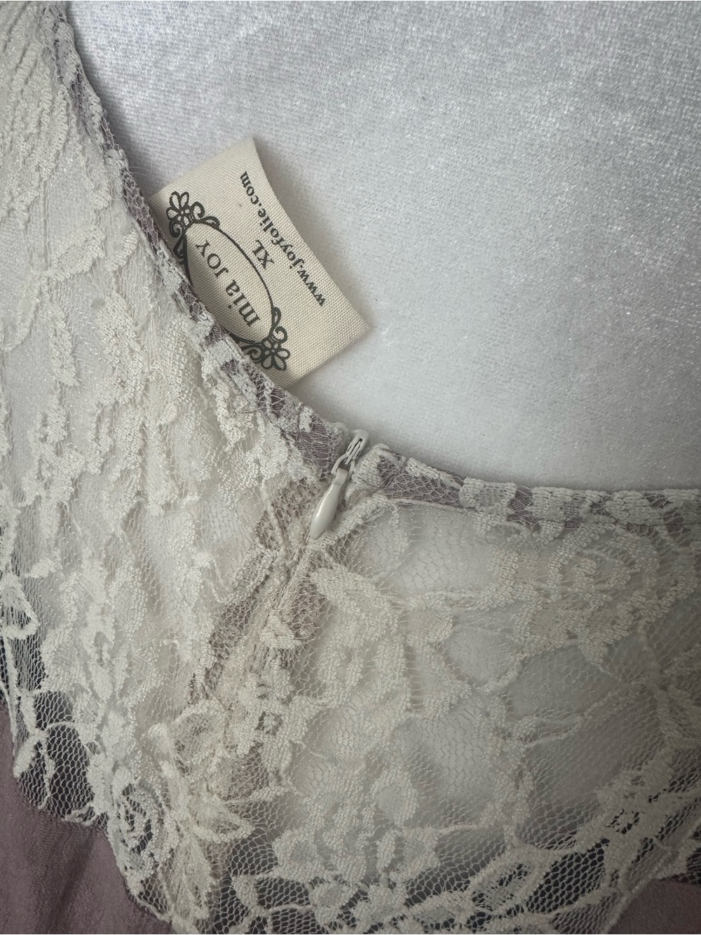 Joyfolie Mia Joy dusty rose maxi dress with lace detail XL - Picture 3 of 4